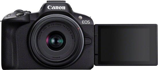 Productafbeelding: EOS R50 ZWART + RF-S 18-45 IS STM-kit
