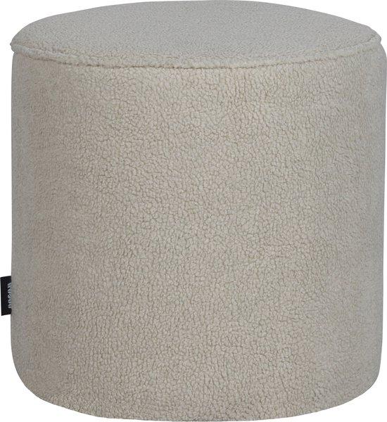 Productafbeelding: WOOOD Sara Poef Hoog - Teddy - Off White - 46x46x46