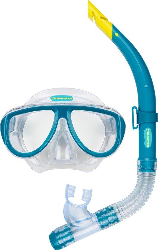 Productafbeelding: Waimea Duikbril met Snorkel - Volwassenen - Blauw - Lens Gehard Glas