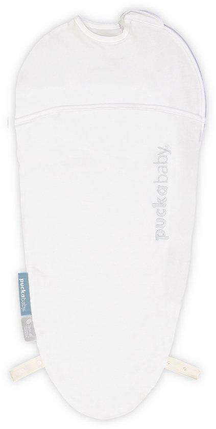 Productafbeelding: Puckababy Piep Inbakerslaapzakje baby (0-3m) - Summer Tencel TOG 0.5 - Zomerslaapzak - White - Tencel TOG 0.5 - Zomerslaapzak