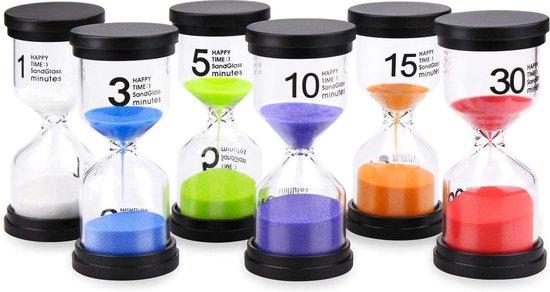 Productafbeelding: RX Goods Premium Zandlopers 1,3,5,10,15 & 30 Minuten – Spellen, Tandenpoets & Douche Timer