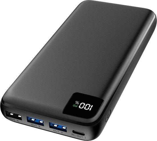 Productafbeelding: Strex Powerbank - 27.000 mAh - 22.5W Snellader - USB-A/USB-C - LED Indicatie - Universele Powerbank