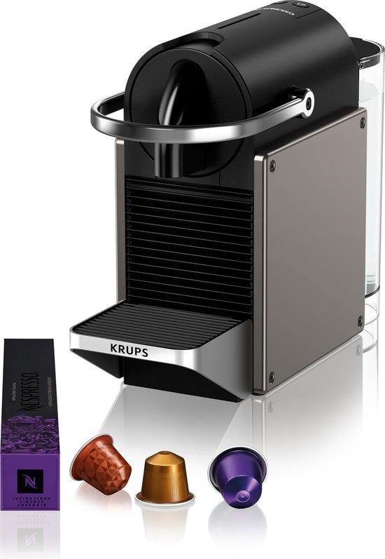 Productafbeelding: Krups Nespresso Pixie XN306T - Koffiecupmachine - Titan