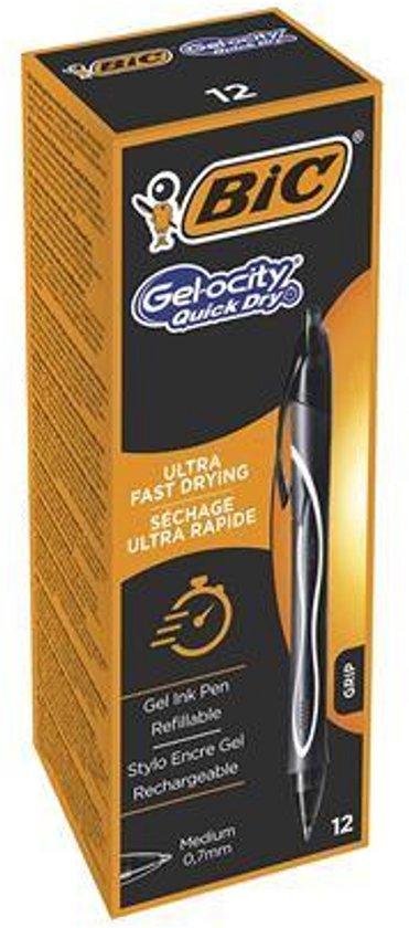 Productafbeelding: Boligrafo de tinta líquida Bic Gel-ocity Quick Dry Zwart 0,3 mm (12 Stuks)